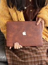 Custodia in pelle marrone